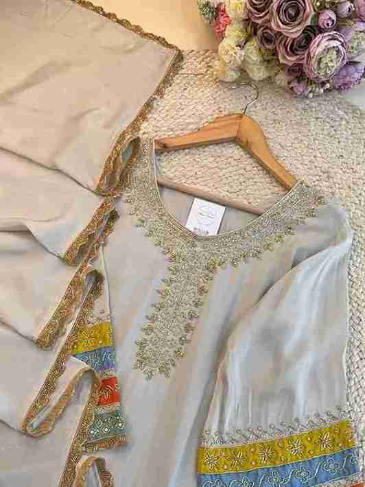 Olive Glow Embroidered Kurta Set