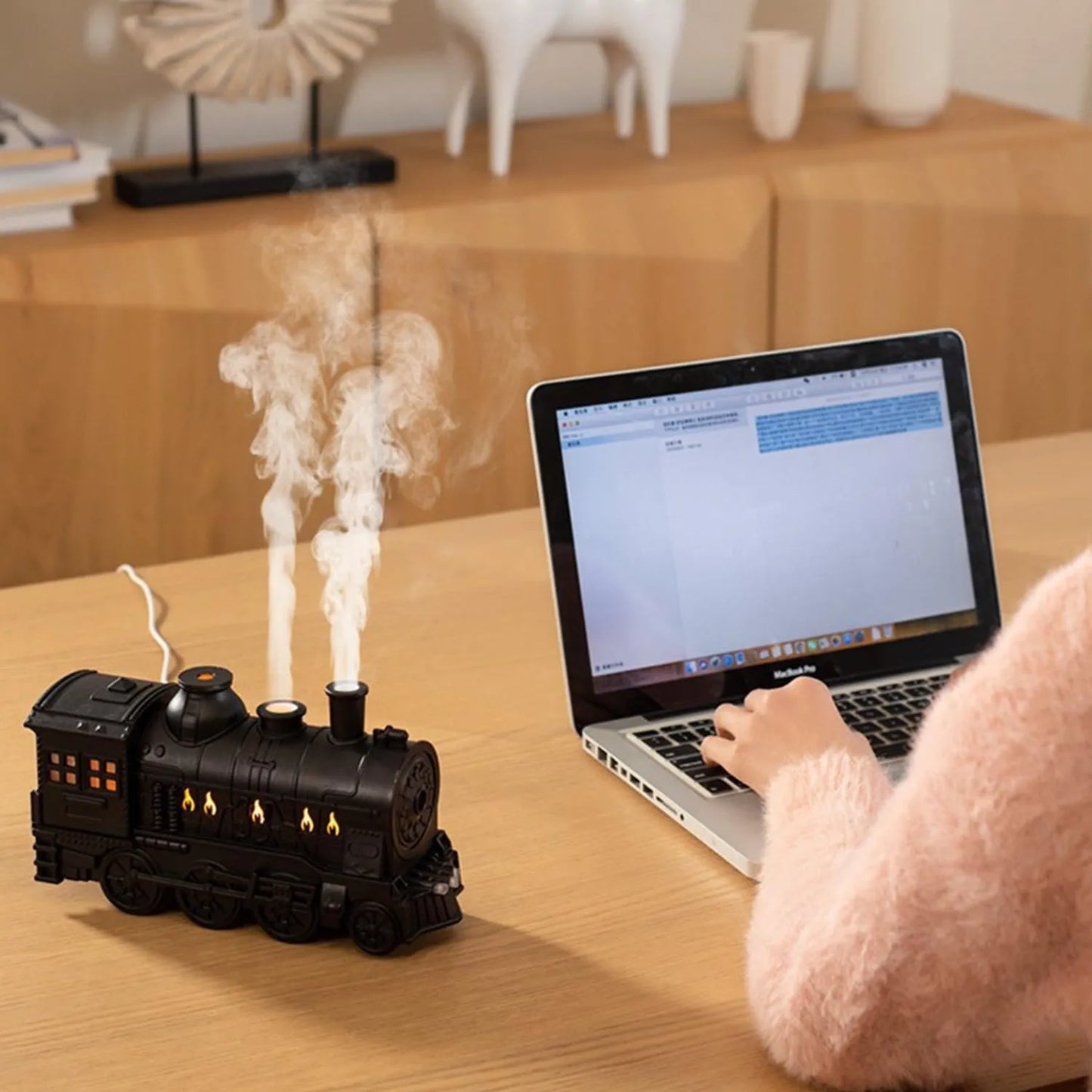 Train Shape Portable Mini Humidifier (1 Pc Mix Color)