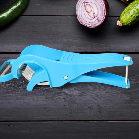 2 In 1 Vegetable Fruit Multi Cutter 5 Blade Vegetable Cutter With Peeler (1 Pc Multicolor)