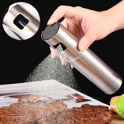 ZZZOil Spray Bottle For Dosa  Food Grade Stainless Steel Glass Oil Spray Bottle (100 Ml)