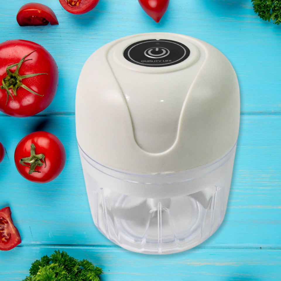 ZZZWireless Usb Rechargeable Mini Electric Garlic Machine  Chopper (250ml)