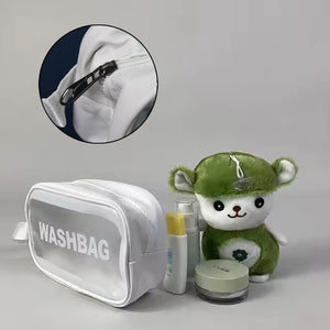 ZZZSmall Zippered Cosmetic Pouch Toiletry Bag For Cosmetics (1 Pc)