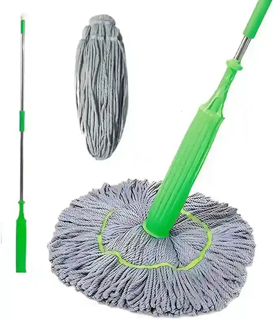 Telescopic Handle Microfiber Spin Mop System