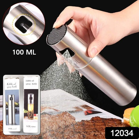 ZZZOil Spray Bottle For Dosa  Food Grade Stainless Steel Glass Oil Spray Bottle (100 Ml)