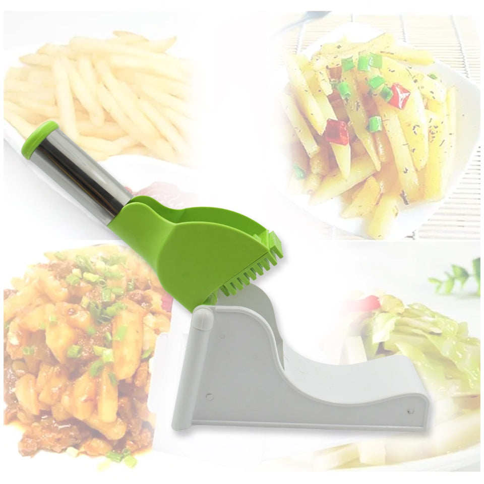 ZZZ114 Virgin Plastic French Fry Chipser Potato Chipserpotato Slicer With Container
