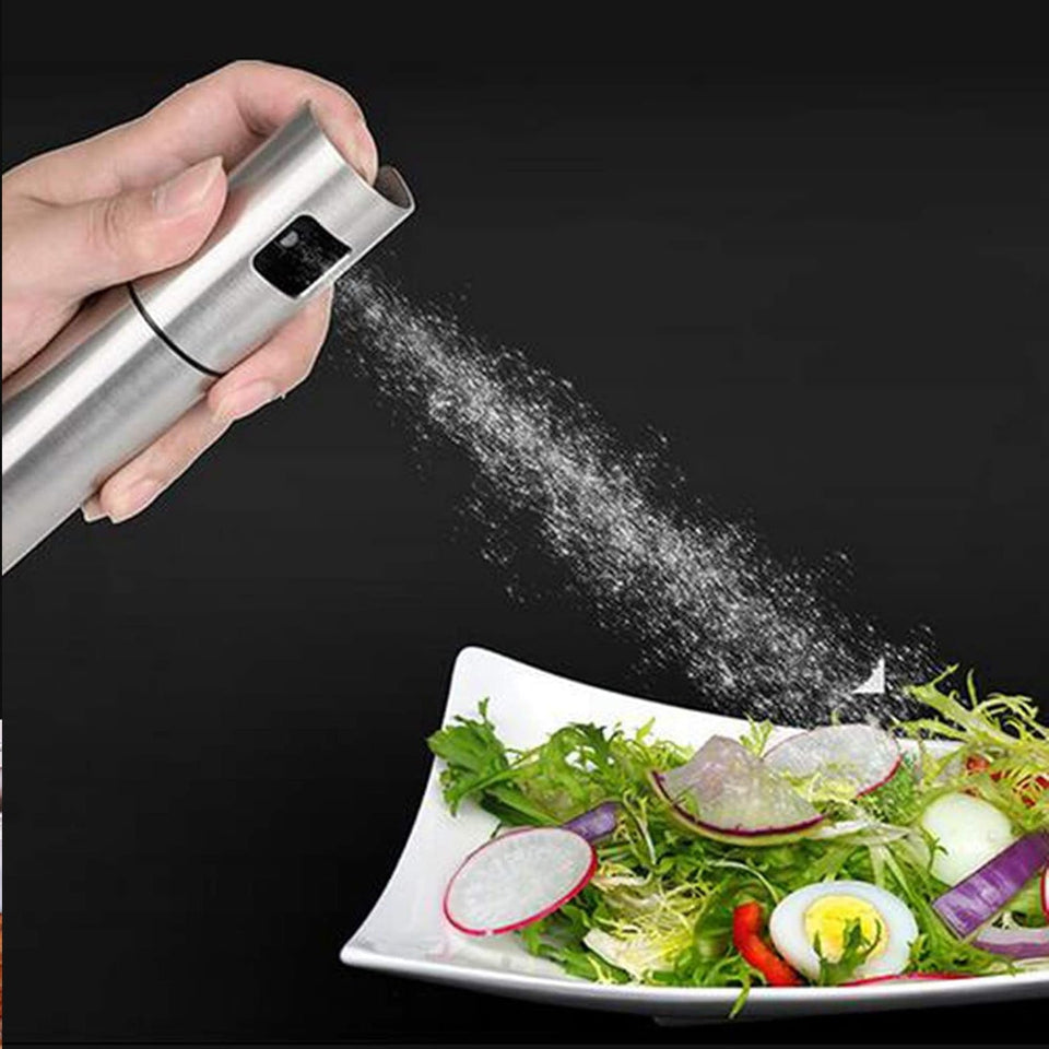 ZZZOil Spray Bottle For Dosa  Food Grade Stainless Steel Glass Oil Spray Bottle (100 Ml)