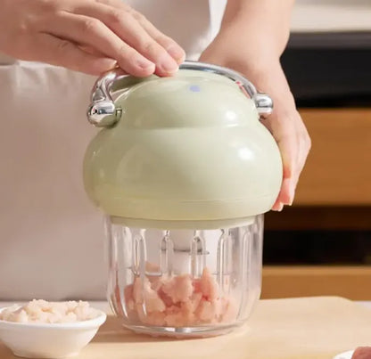 Portable, wireless electric mini garlic chopper