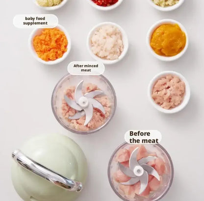 Portable, wireless electric mini garlic chopper