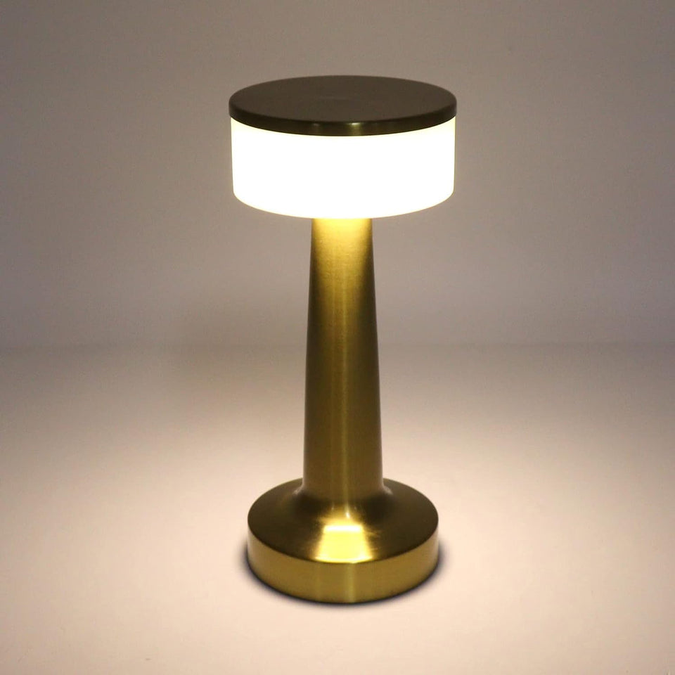 Led Lamp With Touch Control  Decorative Desk Lamp Portable Metal Led Table Lamp Usb Rechargeable 3 Color 3 Levels Brightness Dimmable Eye Protection Modern Lamp For Home Decor Party Kids Room Bedroom (1 Pc)