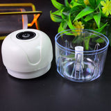 ZZZWireless Usb Rechargeable Mini Electric Garlic Machine  Chopper (250ml)