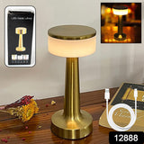 Led Lamp With Touch Control  Decorative Desk Lamp Portable Metal Led Table Lamp Usb Rechargeable 3 Color 3 Levels Brightness Dimmable Eye Protection Modern Lamp For Home Decor Party Kids Room Bedroom (1 Pc)