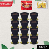 ZZZPremium Gugal Sambrani Cup Sambrani Havan Cups (12 Pcs Set)