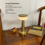 Led Lamp With Touch Control  Decorative Desk Lamp Portable Metal Led Table Lamp Usb Rechargeable 3 Color 3 Levels Brightness Dimmable Eye Protection Modern Lamp For Home Decor Party Kids Room Bedroom (1 Pc)