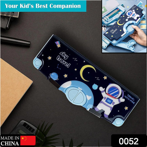 0052 Multifunctional Pencil Box For Kids  (Space Pencil Box)