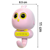 Self Adhesive Wall Hooks Eye Catching Cute Bird Hook Automatic Open Close Eyes Creative Wall Hook (1 Pc)